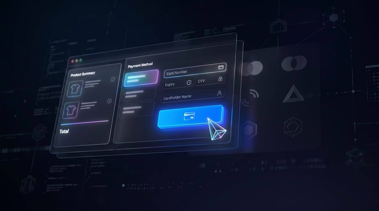 WooCommerce checkout window with Chain2Pay pay-by-card button connected to a crypto wallet
